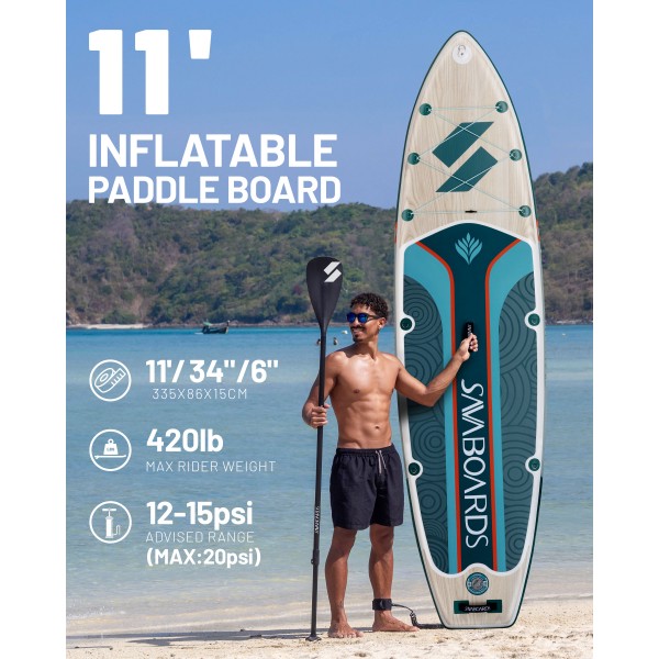 SavaBoards Forest Harmony 11' Paddle Board