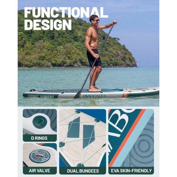 SavaBoards Forest Harmony 11' Paddle Board