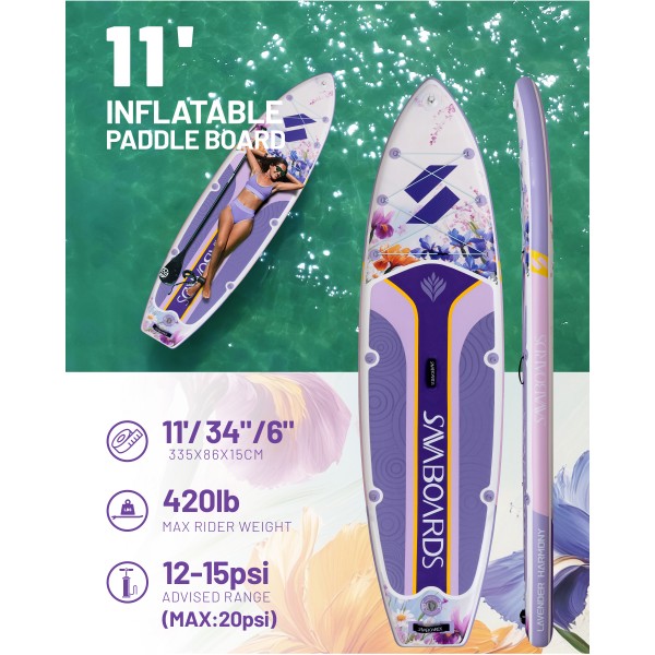 SavaBoards Lavender Harmony 11' Paddle Board