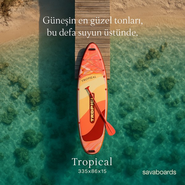 Tropical Orange 11' Paddle Board