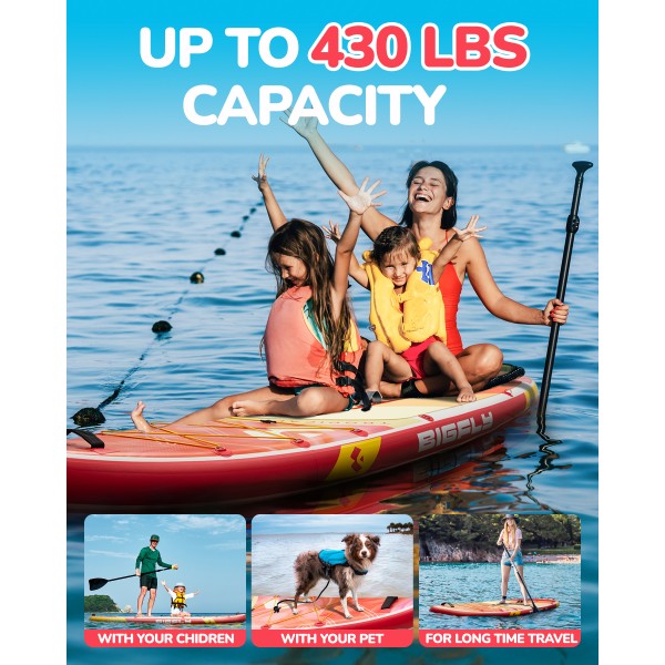 Tropical Orange 11' Paddle Board