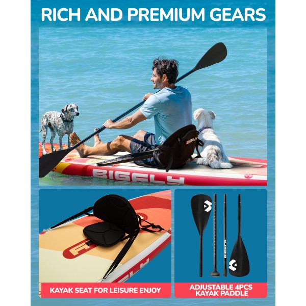 Tropical Orange 11' Paddle Board