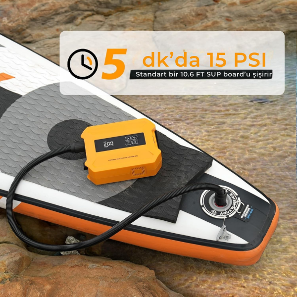 SavaBoards D21 Pro şarjlı elektrikli sup pompası yüksek batarya kapasiteli