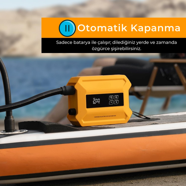 SavaBoards D21 Pro şarjlı elektrikli sup pompası yüksek batarya kapasiteli