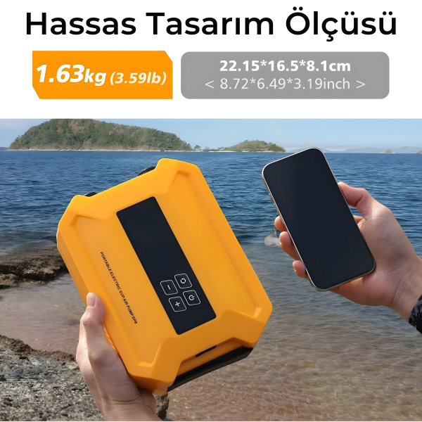 SavaBoards D21 Pro şarjlı elektrikli sup pompası yüksek batarya kapasiteli