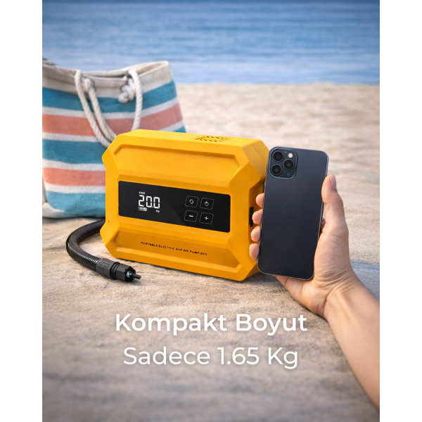 SavaBoards D21 Pro şarjlı elektrikli sup pompası yüksek batarya kapasiteli