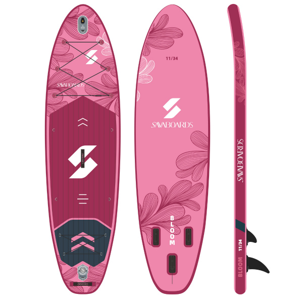 SavaBoards Bloom touring paddle board 335x86 cm üst segment sup