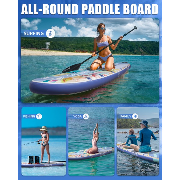 Wave Glide Flowers  11' Paddle Board
