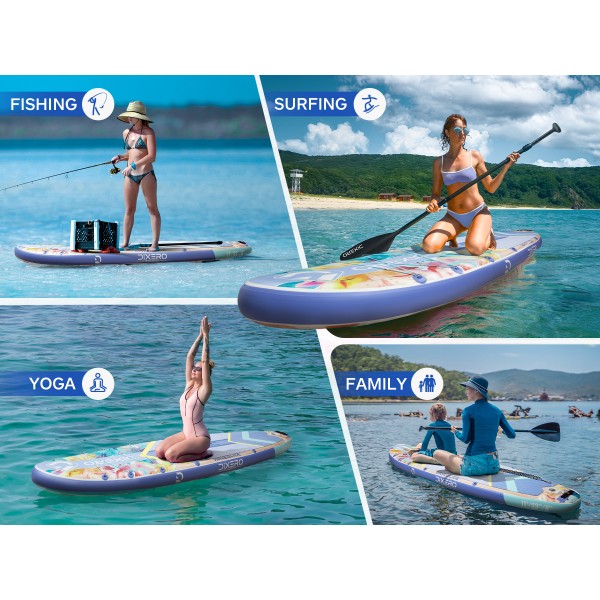 Wave Glide Flowers  11' Paddle Board