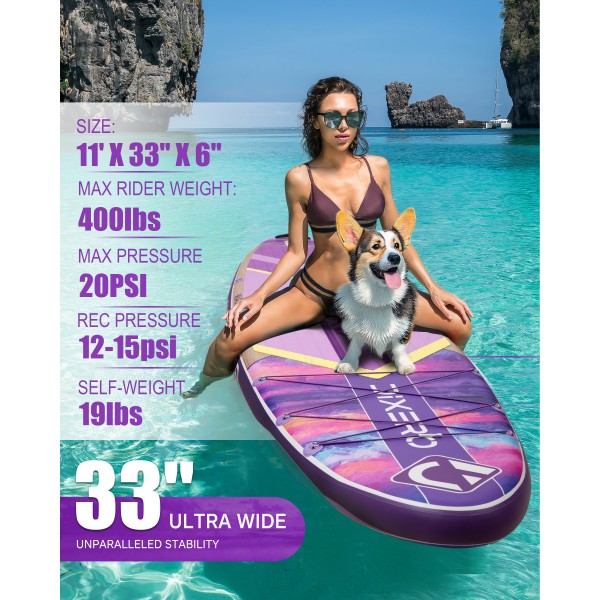 Wave Glide Purple  11' Paddle Board