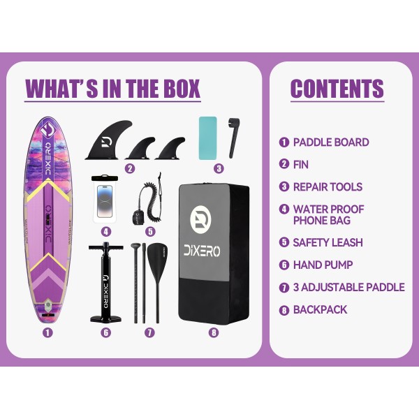 Wave Glide Purple  11' Paddle Board