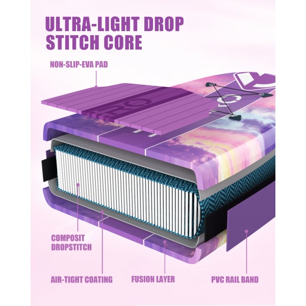 Wave Glide Purple  11' Paddle Board