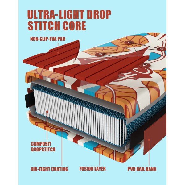 Beauty Brown 11' Paddle Board