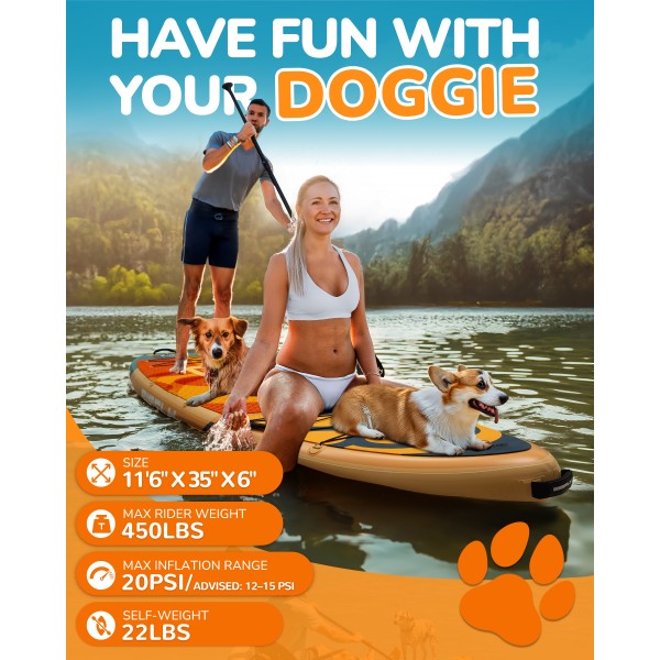 Family Orange 11’6’’ Paddle Board